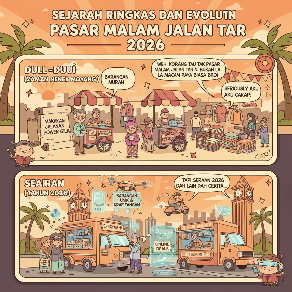 Sejarah Ringkas dan Evolusi Pasar Malam Jalan Tar pada 2026